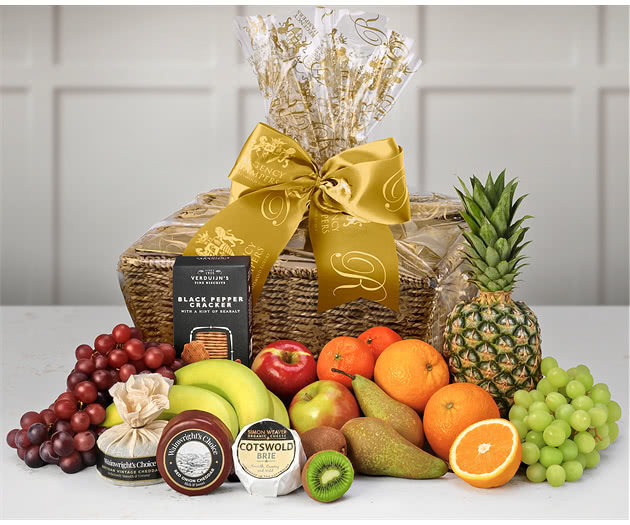 Fresh Fruit, Cheese & Biscuits Hamper